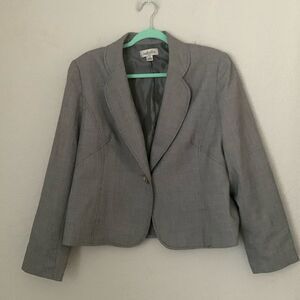 Isabella Grey Single Button Closure Women’s Blazer Jacket Size 12